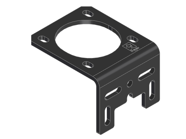 NEMA 14 Stepper Stamped Aluminium L-Bracket