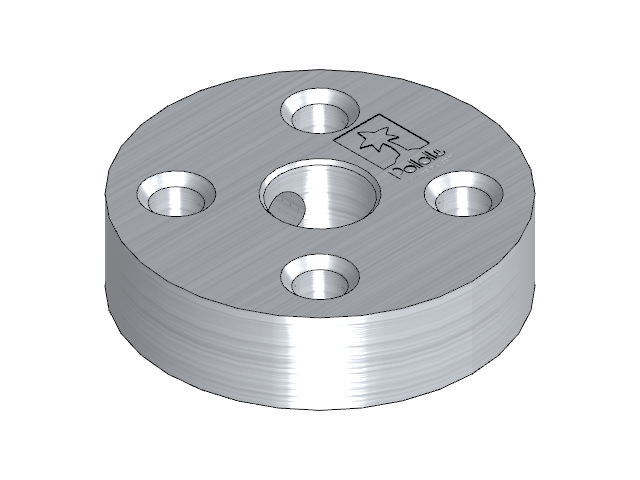 Universal Mounting Hub, 5mm shaft, M3 holes