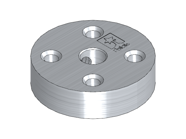 Universal Mounting Hub, 4mm shaft, #4-40 holes