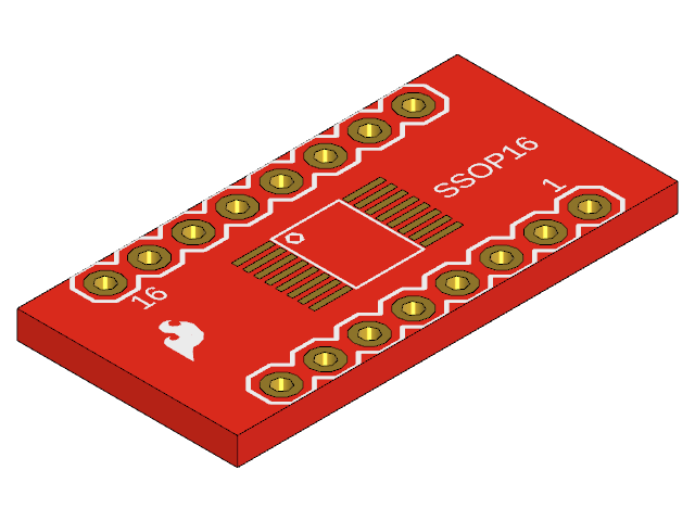 SparkFun SSOP-16 DIP Adapter