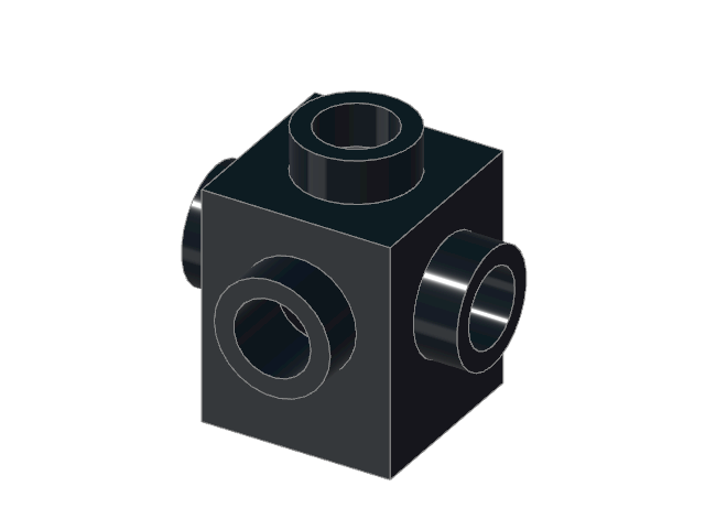 LEGO Brick 1 × 1 Studs on 4 Sides (4733)