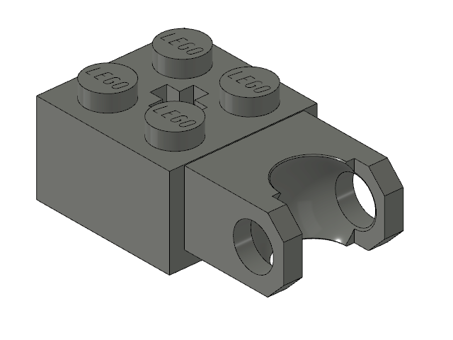 LEGO Technic Brick 2 × 2 with Ball Socket Reinforced and Axle Hole (62712)