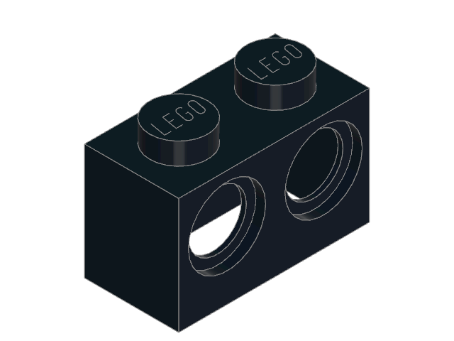 LEGO Technic Brick 1 × 2 with 2 Pin Holes (32000)