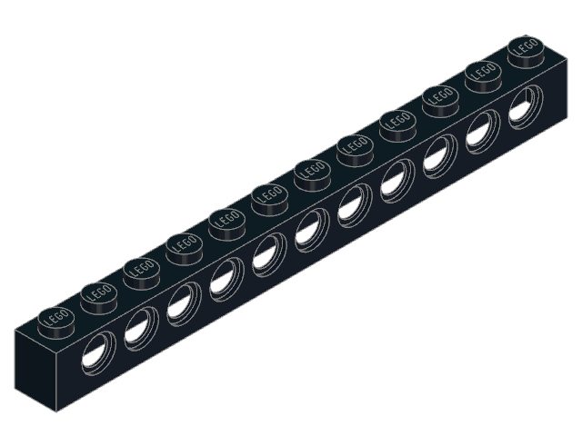 LEGO Technic Brick 1 × 12 with 11 Pin Holes (3895)