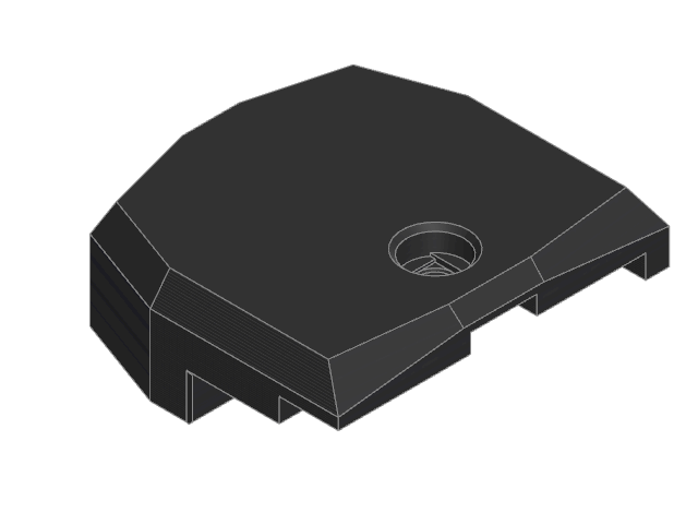 Prusa MINI Heatbed Cable Cover Top