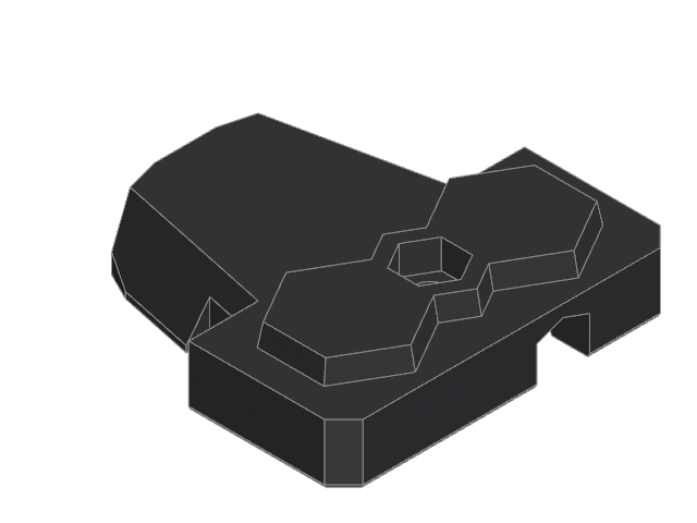 Prusa MINI Heatbed Cable Cover Bottom
