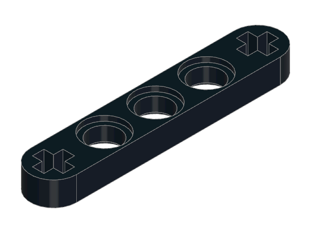 LEGO Technic Beam 1 × 5 Thin with Axle Holes on Ends (11478)
