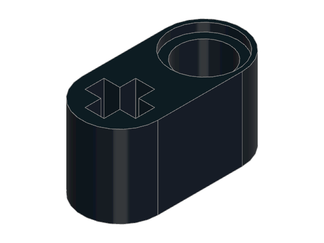 LEGO Technic Beam 1 × 2 Thick with Pin Hole and Axle Hole (60483)