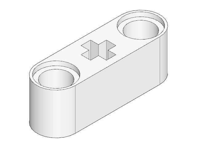 LEGO Technic Beam 1 × 3 Thick with Centre Axle Hole (7229)