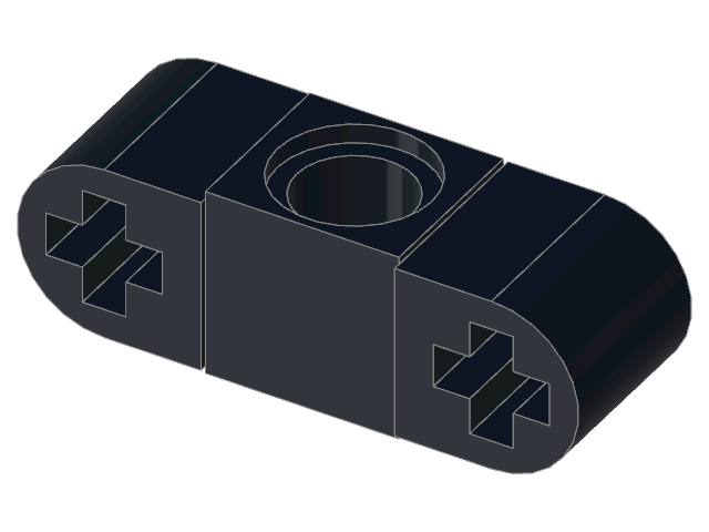 LEGO Technic Axle and Pin Connector Perpendicular 3L with Centre Pin Hole (32184)