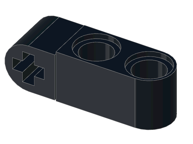 LEGO Technic Axle and Pin Connector Perpendicular 3L with 2 Pin Holes (42003)
