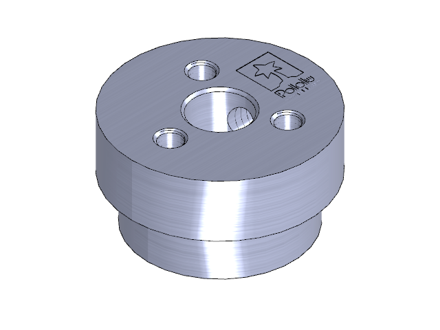 Aluminum Scooter Wheel Adapter, 1/4" shaft