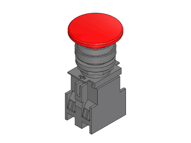 Mushroom Head Button, 22 mm