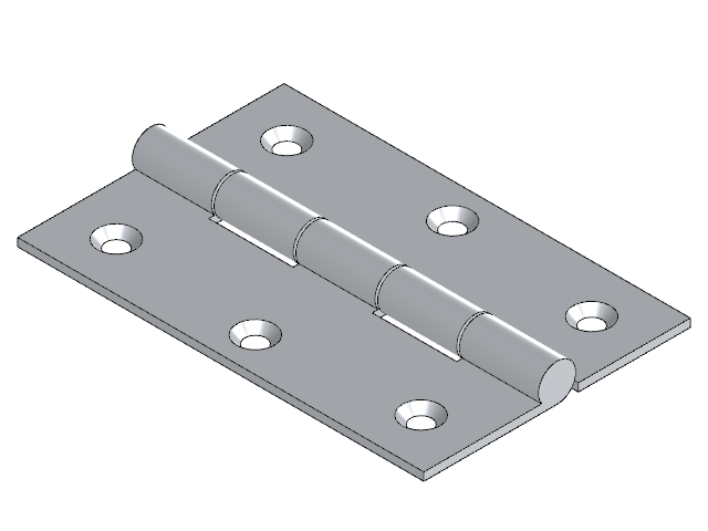 PN Butt Hinge 76 mm