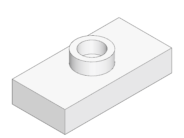 LEGO Plate 1 × 2 with 1 Stud with Groove and Inside Stud Holder (Jumper) (15573)