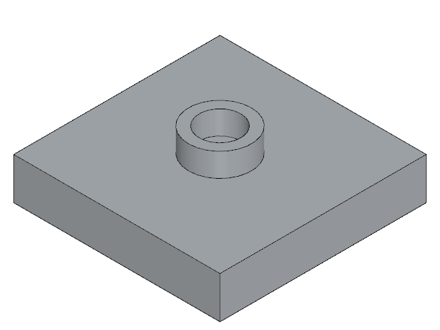 LEGO Plate 2 × 2 with Groove and Center Stud (Jumper) (87580)