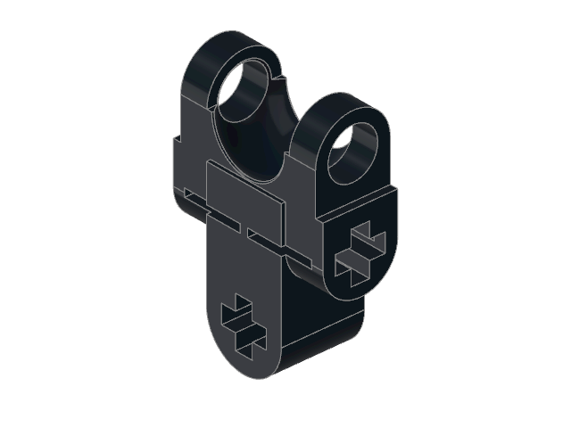 LEGO Technic Axle Connector 2 × 3 with Ball Socket, Open Sides (32174)