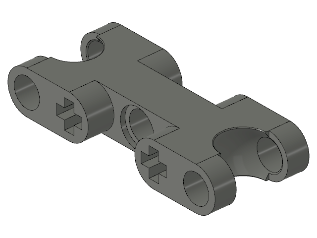 LEGO Technic Axle and Pin Connector 2 × 5 with Two Ball Joint Sockets (47296)