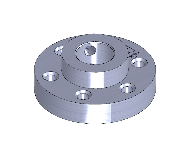 Universal Mounting Hub, 8mm shaft, M3 holes