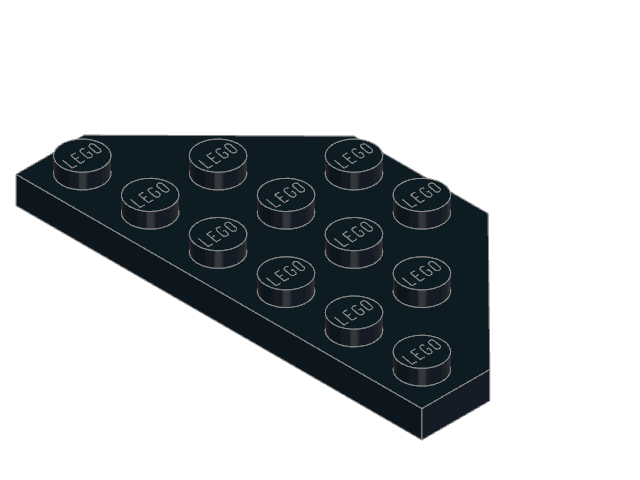 LEGO Wedge Plate 3 × 6 Cut Corners (2419)