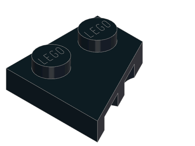 LEGO Wedge Plate 2 × 2 Left (24299)