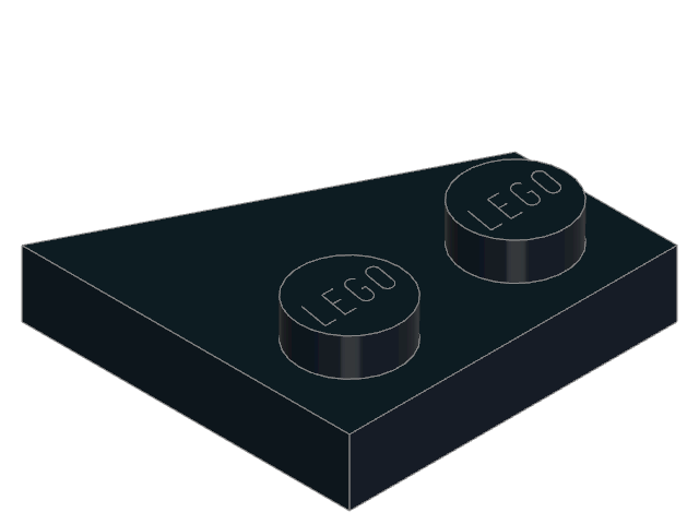 LEGO Wedge Plate 2 × 2 Right (24307)