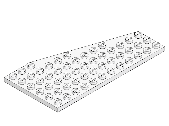 LEGO Wedge Plate 6 × 12 Right (30356)