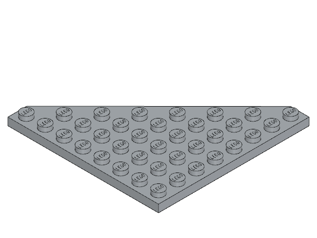 LEGO Wedge Plate 8 × 8 Cut Corner (30504)