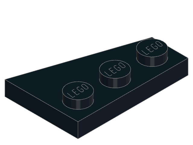 LEGO Wedge Plate 3 × 2 Right (43722)