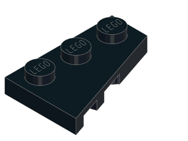 LEGO Wedge Plate 3 × 2 Left (43723)