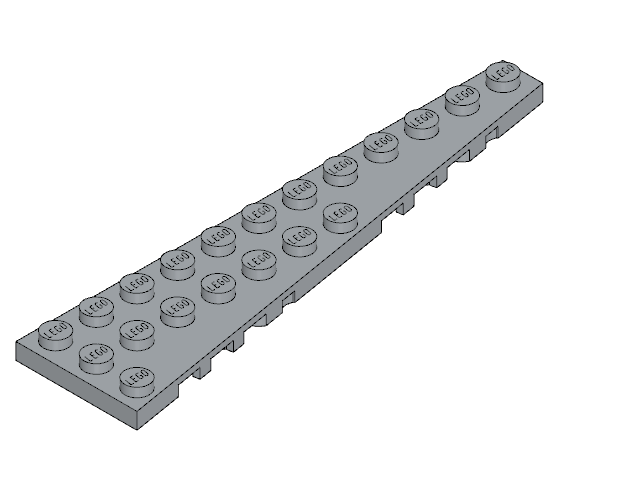 LEGO Wedge Plate 12 × 3 Left (47397)