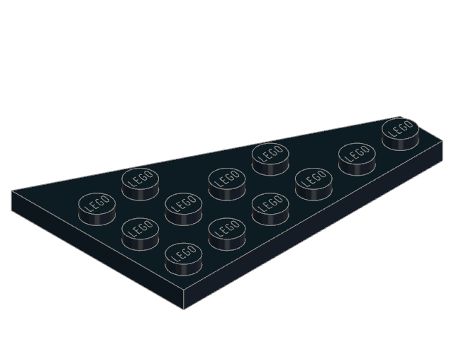LEGO Wedge Plate 6 × 4 Right (48205)