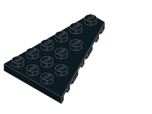 LEGO Wedge Plate 6 × 4 Left (48208)
