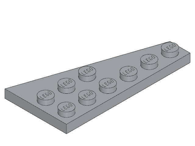 LEGO Wedge Plate 6 × 3 Right (54383)