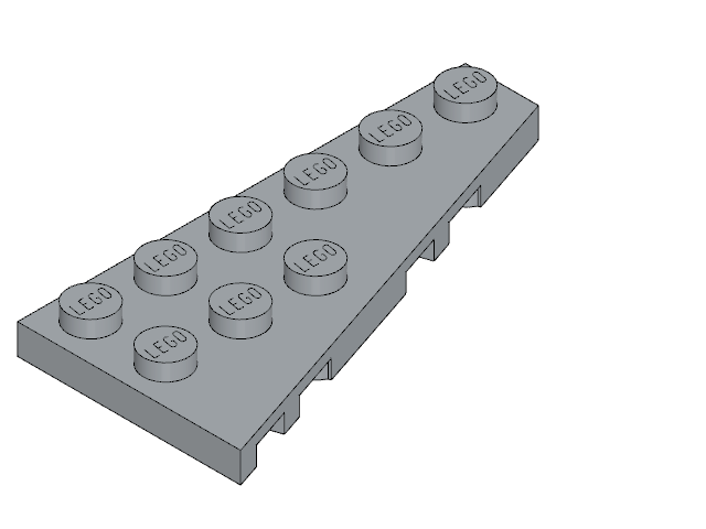 LEGO Wedge Plate 6 × 3 Left (54384)