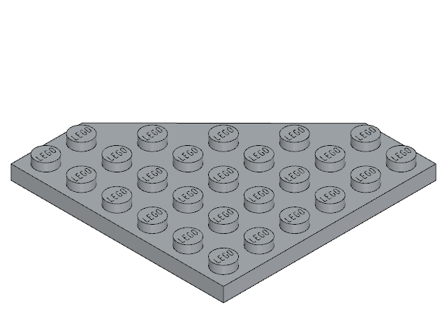 LEGO Wedge Plate 6 × 6 Cut Corner (6106)