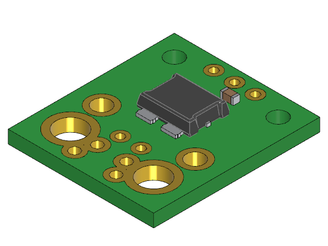ACS72981xLR Current Sensor Compact Carrier