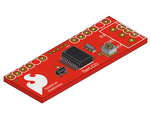 SparkFun Serial Enabled LCD Backpack v2.8