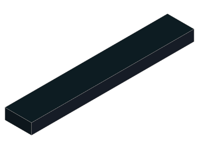 LEGO Tile 1 × 6 (6636)