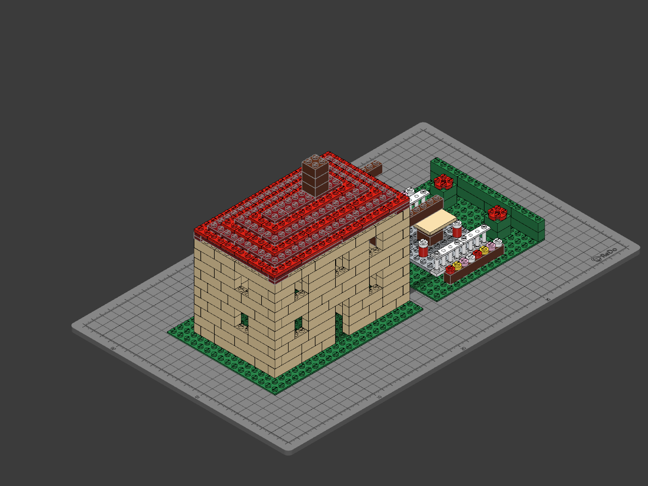 Brick House with Garden Terrace
